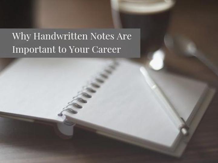 why handwritten notes are important to your career