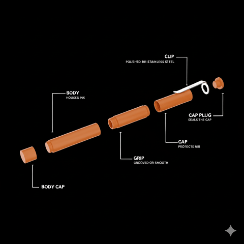 Aluminum Modern Fuel Fountain Pen Anodized Color Edition