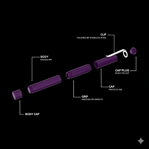 Aluminum Modern Fuel Fountain Pen Anodized Color Edition