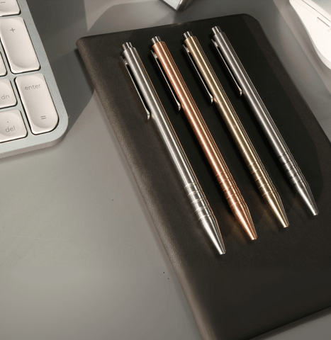 ADJUSTABLE BOLT ACTION PEN WITH CLIP