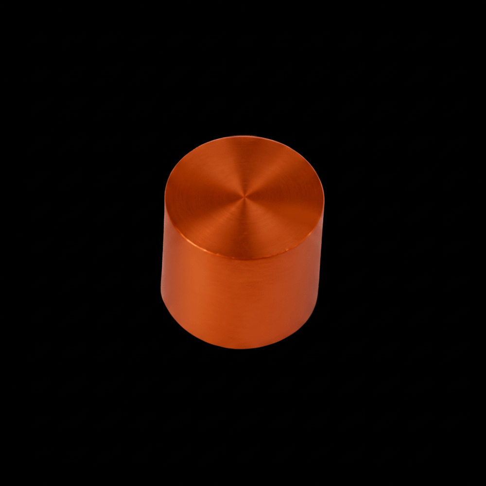 Orange Anodized Aluminum Body Cap