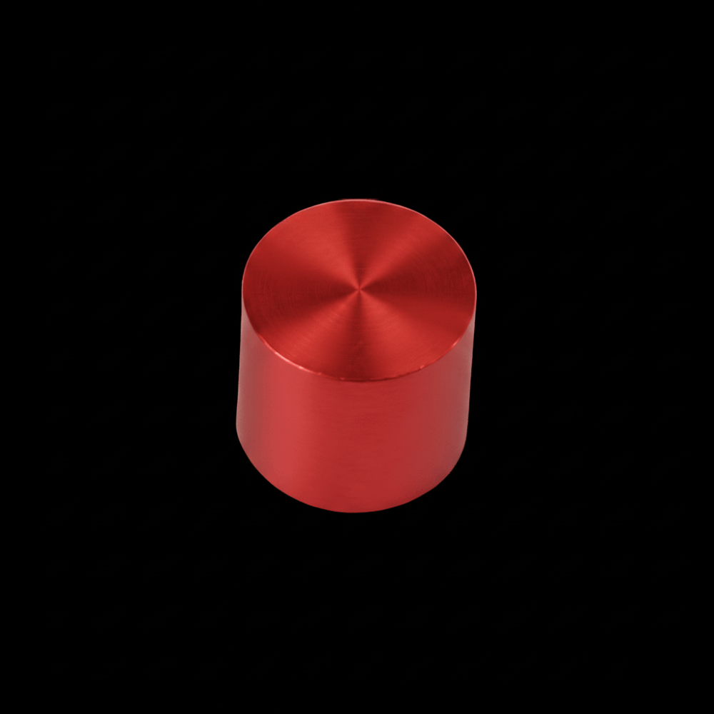 Red Anodized Aluminum Body Cap
