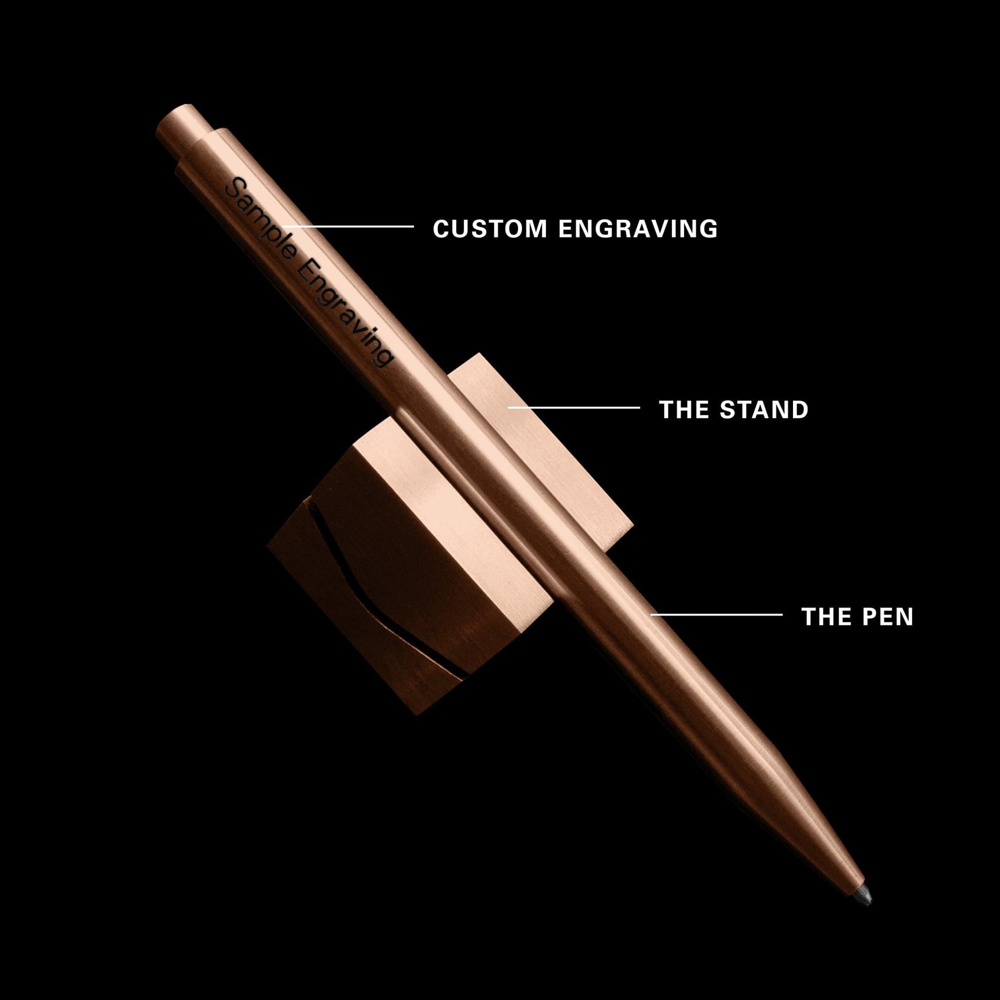 CLICK PEN + STAND + ENGRAVING